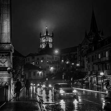 Lausanne by night