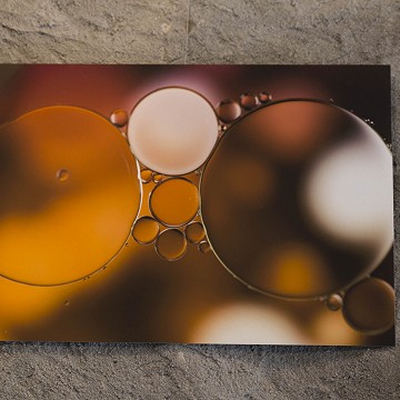 Liquid'Art :  imprimé sur papier mat Museum Etching 350 g et collé sur alu avec baguette au dos pour l'accrochage, dim 40 x 60 cm