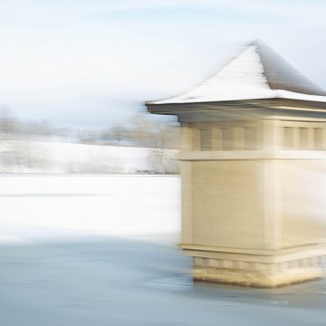 Pastel d'hiver II, Lac de Bret Puidoux