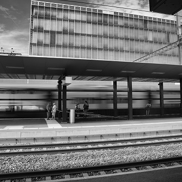 En attendant le train, Malley gare - Lausanne