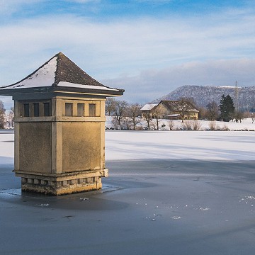 L'hiver au Lac de Bret, Puidoux