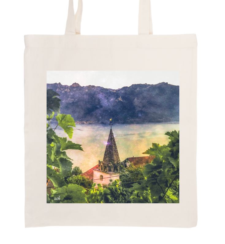 Mon village II | Chardonne_et_la_vigne_36_x_40_cm_coton_bio.JPG